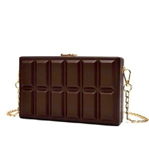 CHOCOLATE BAR EVENING BAG
